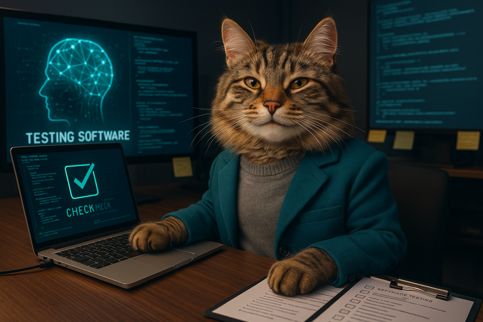 Projektipäälikkö QA kissa